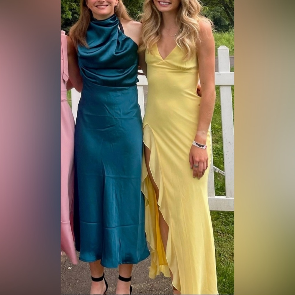 White Fox Boutique Yellow Formal Maxi Dress